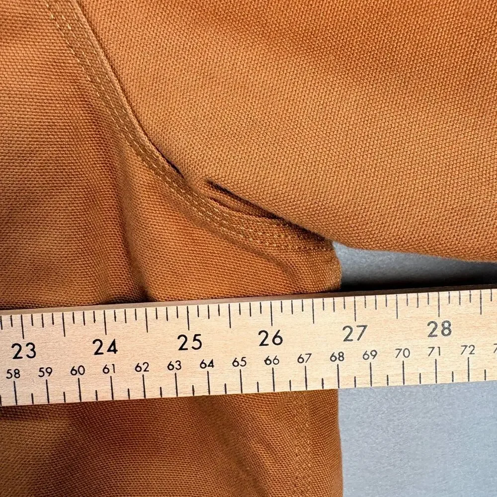 Carhartt Men's 2XL Brown Duck Canvas Hooded Active Jacket Quilted Lined J130-M